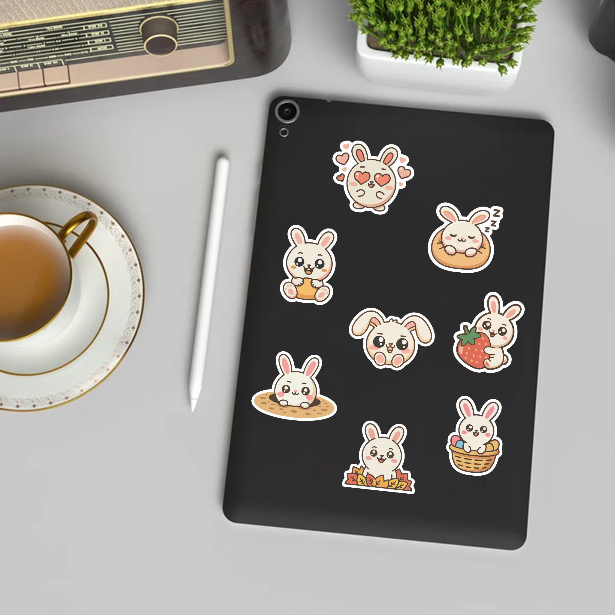 Kawaii Bunny Stickers | 50+ Stickers