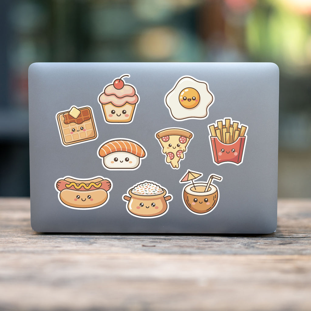 Kawaii Food Stickers | 50+ Stickers