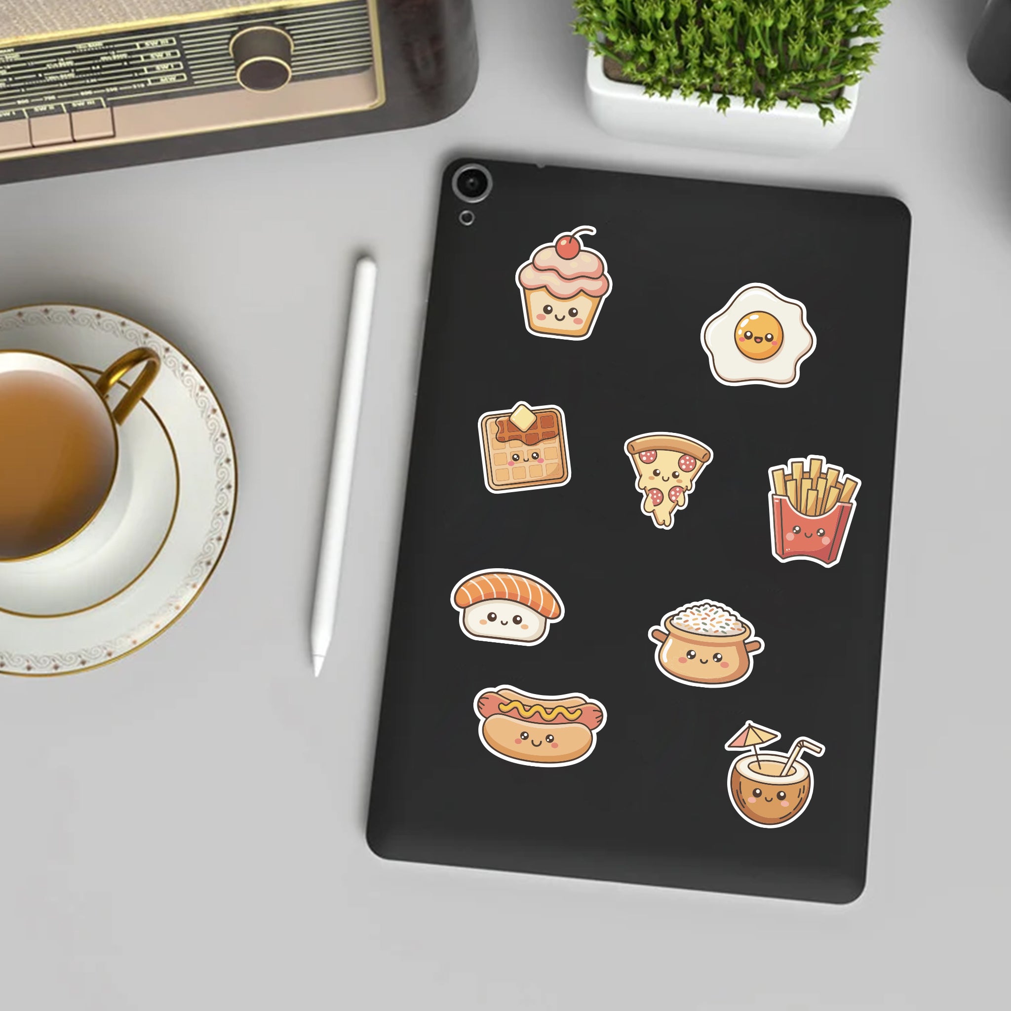 Kawaii Food Stickers | 50+ Stickers